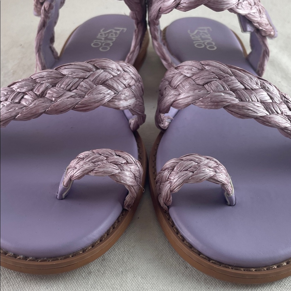 Franco Sarto Lavender Braided Sandals Size 9.5 - Picture 2 of 11